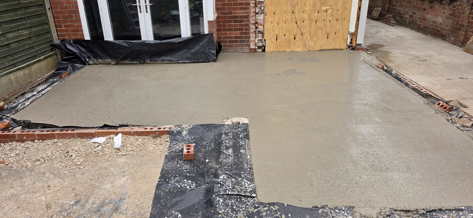 Finished concrete driveway by DSG Groundworks, Blackpool